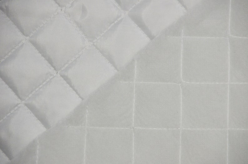 Quilted Polyester Batting Fabric Padded Quilted Fabric Etsy
