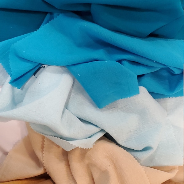 100% Cotton Gauze by the Full Yard | 35 Colors | On Sale for 5.99 a Yard | 48" Wide | Cotton Muslin Fabric | Soft and Crinkly Cotton Fabric