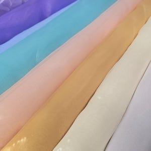 Soft Mirror Organza Fabric by the Yard | Shiny Organza Fabric | 60&quot; Wide | 100% Polyester | Apparel, Children&#39;s Clothing, Event Drapery |