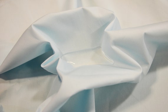 Nurse Blue Water Repellent 100% Cotton Waterproof Fabric by the Yard | 60" Wide | Light Blue Cotton for Face Mask & Nurse Uniform Cover |