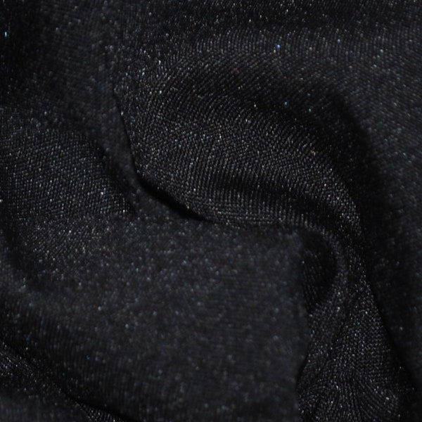 Black Stretch Scuba Double Knit Fabric by the Yard | Scuba Face Mask Fabric Width is 58" | Scuba Fabric for Face Mask, Costumes, Drapes