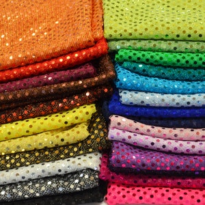 Confetti Dot Sequins | Sequins Fabric Yard x 40&quot; | Glued 3mm Sequins Fabric | Mini Sequins Fabric | Costume, Cosplay, Fashion, Decoration |