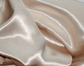Butter Shiny Bridal Satin Fabric | Heavy Shiny Bridal Satin | 60" Wide | Wedding, Apparel, Crafts, Decor, Dresses Gowns, Events, Party Decor