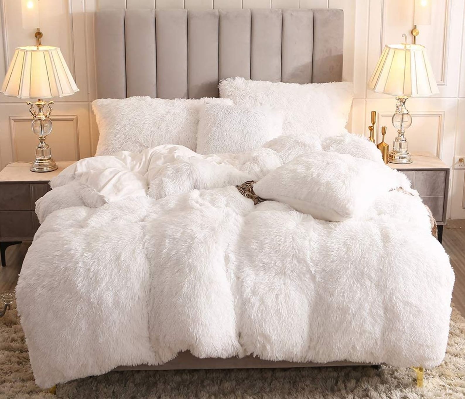 White Faux Fur 2 Pile White Fur Fabric Fursuit Fur Etsy