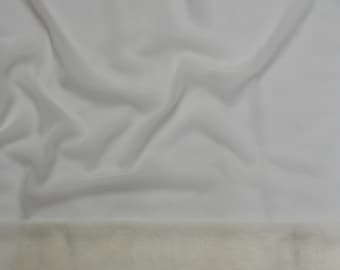 Off White Chiffon Fabric by the Yard 58/60" Wide x 1 Yard Also Available by the Full Roll 58/60" Wide x 70 Yards.  Silky Soft Ivory Chiffon