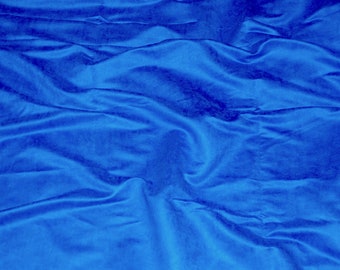 Tela de gamuza azul real cortada a medida / Microgamuza / 60" de ancho / Gamuza sintética / Peso para tapicería, manteles, bolsos, bolsas, cosplay, disfraces /