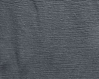 Grey 100% Cotton Gauze by the Full Yard | On Sale for 5.99 a Yard | 48" Wide | Grey Cotton Muslin Fabric | Soft and Crinkly Cotton |