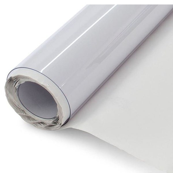 Clear Vinyl Fabric | PVC Vinyl | 10 Gauge Clear Plastic |  Sold by the Yard and Full Bolt | Water, Mildew, UV (Sun) Resistant | Flexible |