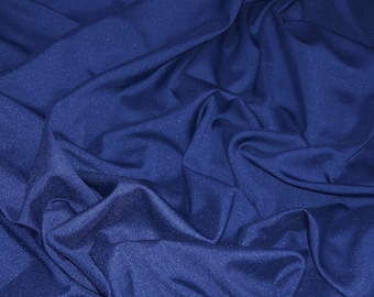 Navy Blue Polyester Fabric Sold by the Yard x 60" and 124" Wide | Visa Polyester Fabric by the Yard and Bolt | Polyester Tablecloth Fabric