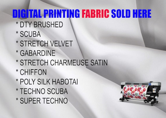 Fabric for Digital Printing and Sublimation White Fabric for - Etsy
