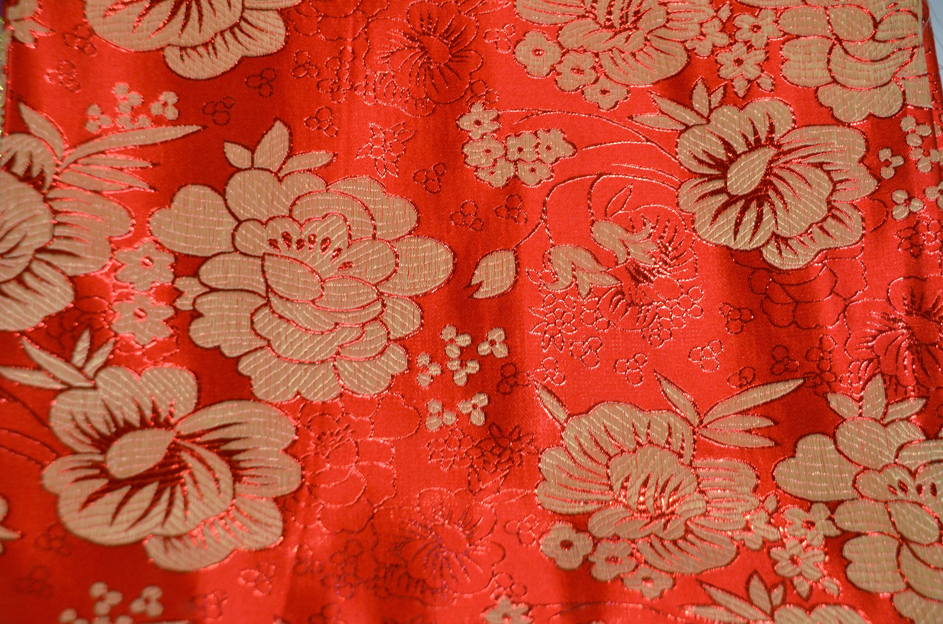 Chinese Flower Brocade Fabric 9.99 Full Yard Price - Etsy