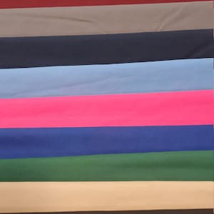 Cotton Polyester Broadcloth Solid Colors 60&quot; Wide by the Yard.  Great for Non Medical Face Masks, Bed Sheeting, Nurse Uniform Covers, more
