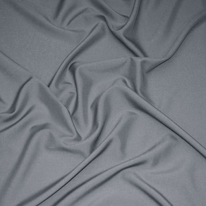 Grey Stretch Scuba Double Knit Fabric by the Yard | Scuba Fabric Width is 58" | Scuba Fabric for Apparel, Costumes, Cosplay, Event Drapery