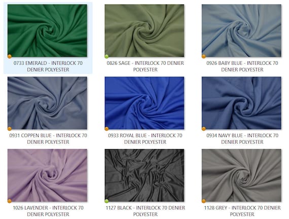 Soft Knit Interlock Lining for Dresses Polyester Interlock Fabric