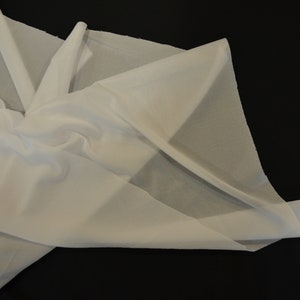White Lightweight Iron on Tricot Fusible Interfacing Interlining | 3.99 a Yard | Glued Tricot Fusing Fabric | 60" Wide x 1 Yard | Fusible | image 3