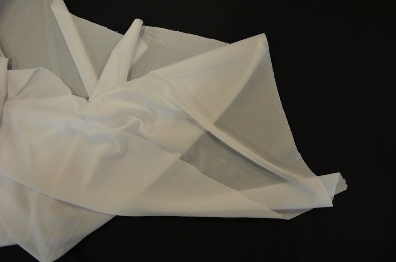 White Lightweight Iron on Tricot Fusible Interfacing Interlining | 3.99 a Yard | Glued Tricot Fusing Fabric | 60" Wide x 1 Yard | Fusible | image 3