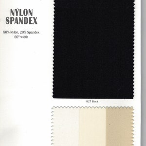 Nylon Spandex 4 Way Stretch Fabric by the Yard | Width is 58" | Great for Swimwear, outfits, and any active wear | Spandex Tablecloths/Chair