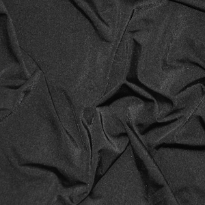 Black Nylon Spandex 4 Way Stretch Fabric by the Yard or Bolt | Width is 58" | Great for Swimwear, outfits, and any active wear