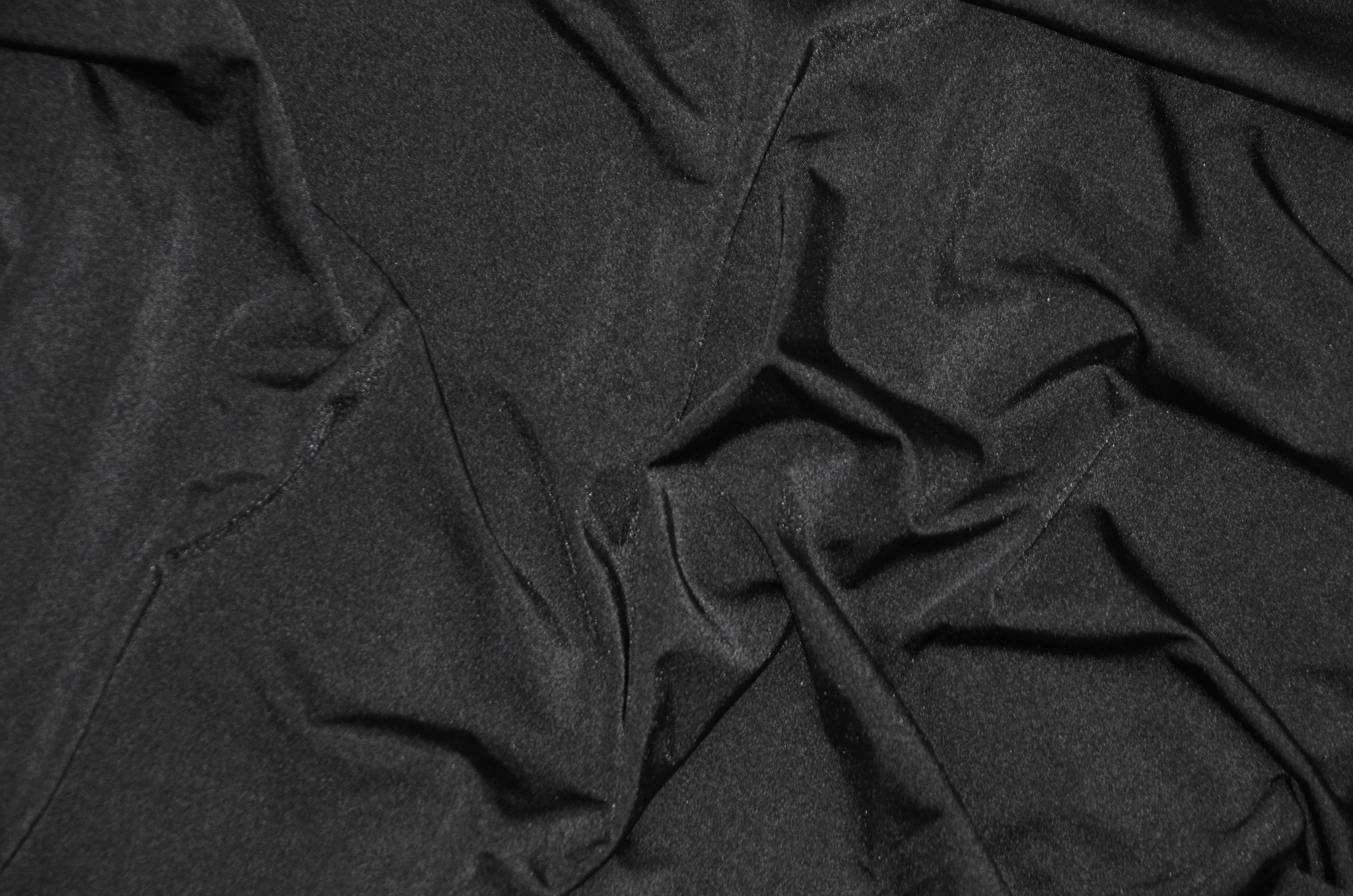 Black Nylon Spandex 4 Way Stretch Fabric by the Yard or Bolt