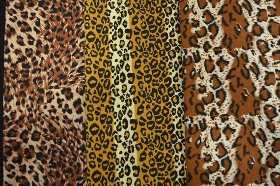 Animal Print on Cotton Fabric Sold by the Yard for 8.99 | Cheetah Cotton Print | Leopard Cotton Print | Soft Face Mask Fabric | 100% Cotton
