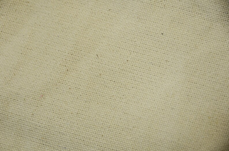May include: Close-up of a beige canvas fabric with a subtle woven texture.