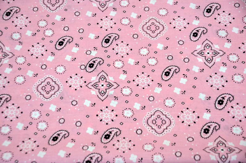 Grey Bandana Cotton Print Broadcloth Bandanna Paisley Cotton Etsy