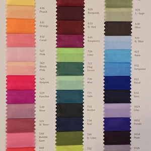 Polyester Lining Fabric by the Yard | 22 Colors | 60&quot; Wide | Dress Lining, Quilt Lining, Taffeta Lining Suit Lining, Apparel | Lining Fabric