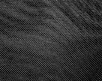Black Waterproof Sun Repellent Canvas Fabric | 58" Wide | 100% Polyester | Great for Outdoor Waterproof Pillows, Tents, Covers, Bags, Patio