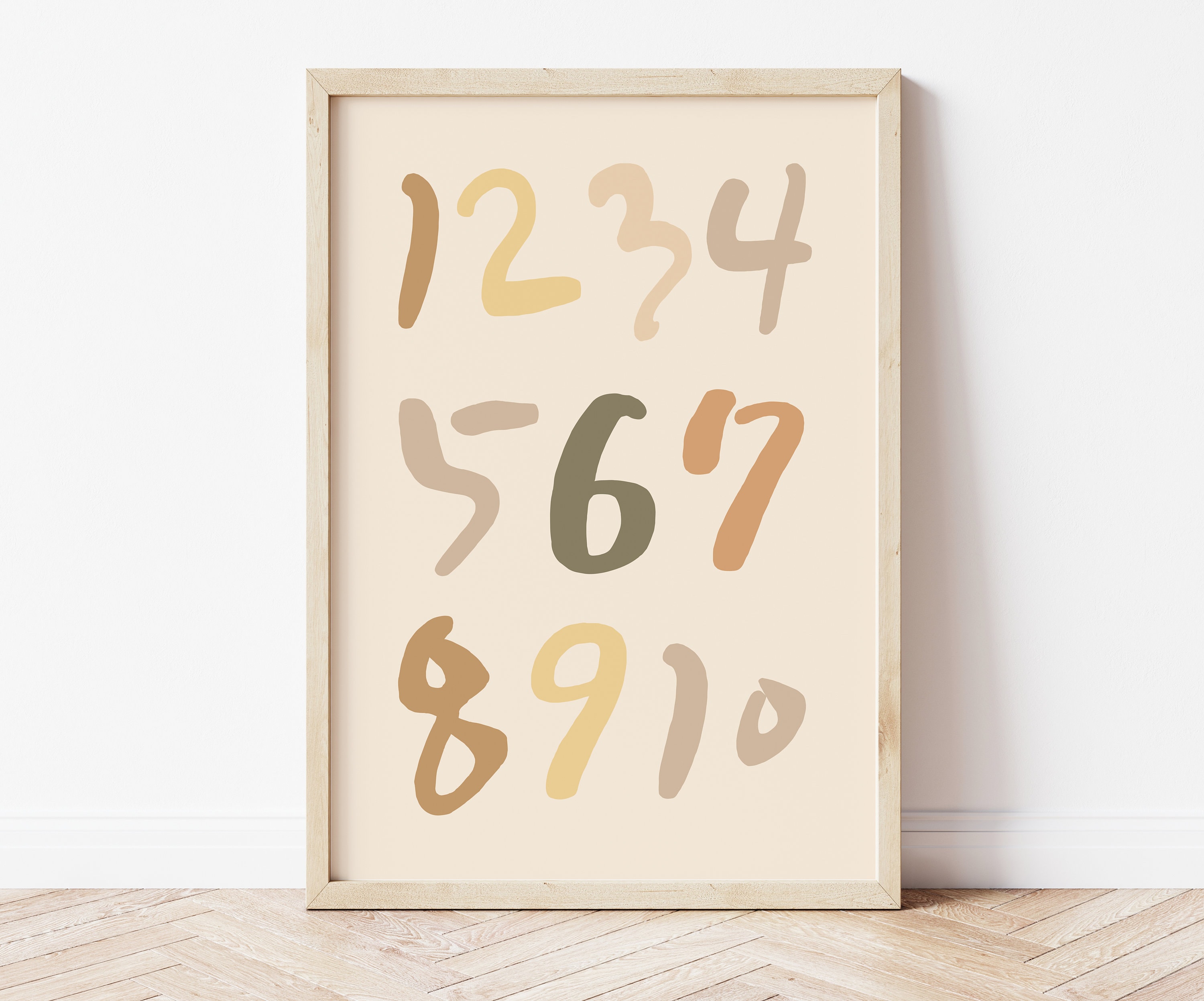 number printableeducational number printcounting numbers etsy