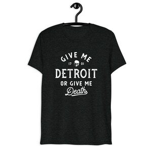 Detroit or Death Vintage Distressed Short Sleeve T-Shirt