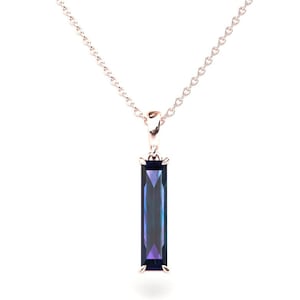 Alexandrite Pendant / Alexandrite Necklace / Rose Gold Necklace / Unique Alexandrite Jewelry / Alexandrite Pendant / Chain Included