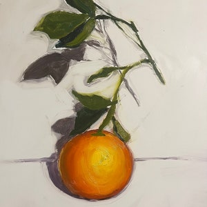Orange 8x10 Oil Painting