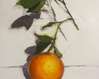 Orange 8x10 oil painting