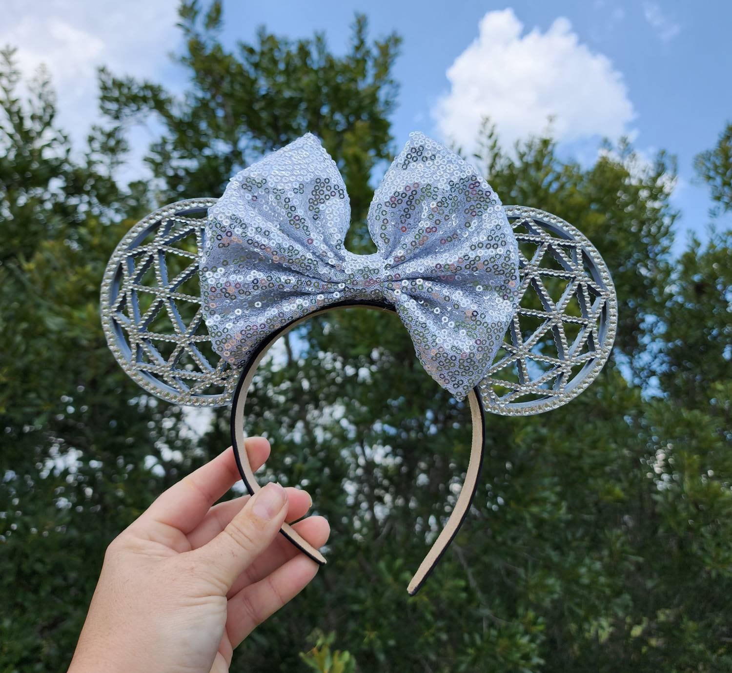 Silver Butterfly: Handmade Disney Ears sarah melgar (@sarahbellemagic) • Instagram photos and videos main image 4