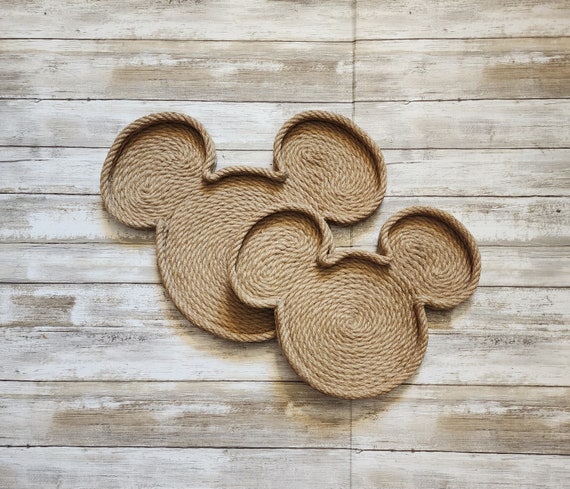 DIY Mickey Mouse Rope Coasters