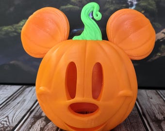 3Dプリントのカボチャミッキーヘッド：ハロウィンホームデコレーション