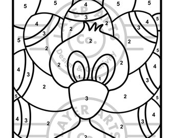 Thanksgiving Turkey Color By Number Activity Sheet Preschool Kindergarten Elementary School Homeschool Classroom Autumn Fall Color By Number