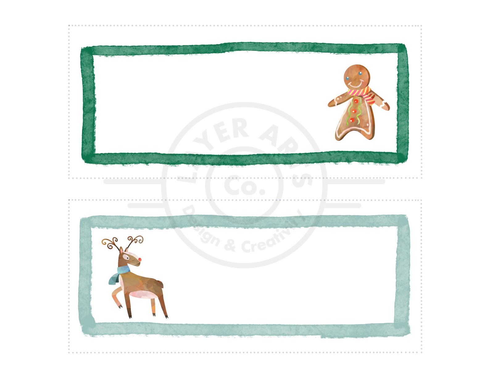 Classroom Name Tags Label Christmas Themed Classroom Printable Etsy