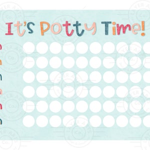 Potty Chart Printable - Es ist Potty Time Regenbogen Themen Editierbar Druckbar - Vorschule Klassenzimmer - Töpfchen Training - Toilette - Belohnungskarte