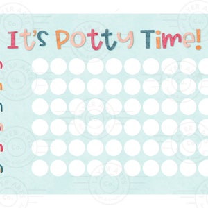 Potty Chart Printable - It’s Potty Time Rainbow Themed Editable Printable - Preschool Classroom - Potty Training - Toilet - Reward Chart