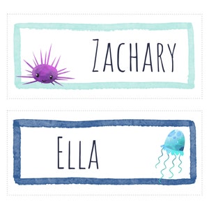 Editable Ocean Animal Cubby Classroom Name Tags Label Themed Customizable Printable Sea Creatures Ocean Classroom Decor Animales Del Mar