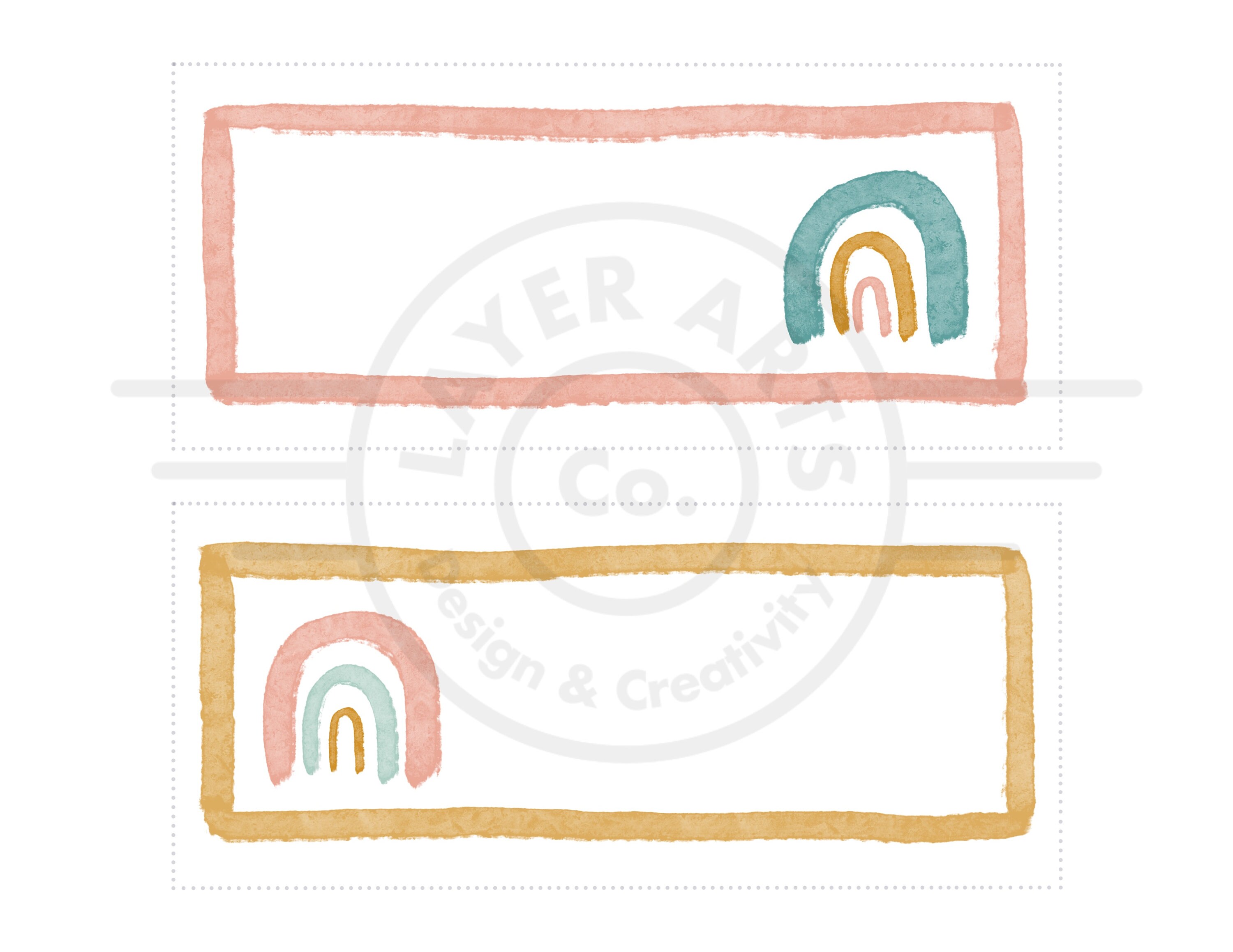 Boho Rainbow Classroom Name Tags Label Editable Themed Etsy