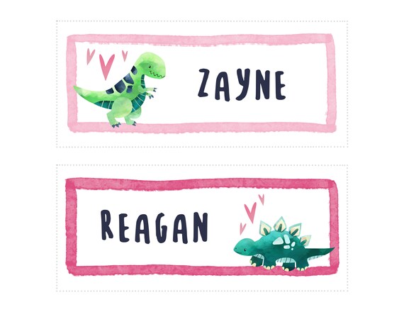 editable dinosaur valentines dino valentine dinosaur name etsy