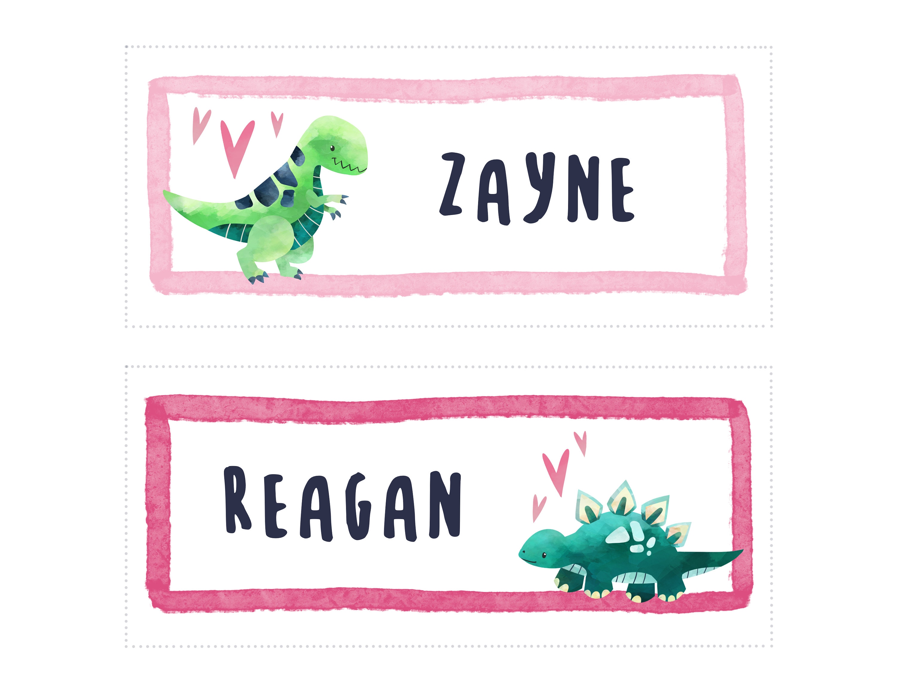 editable dinosaur valentines dino valentine dinosaur name etsy