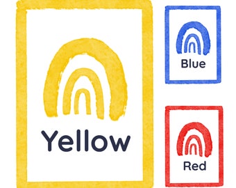 Color Posters Rainbow Classroom Theme Wall Decor Kindergarten Elementary Homeschool Preschool Colors of the Rainbow Colors Wall Decor Art