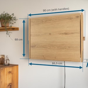 Wall Mounted Height Adjustable Folding Sit Stand Desk with Monitor Mount. image 6