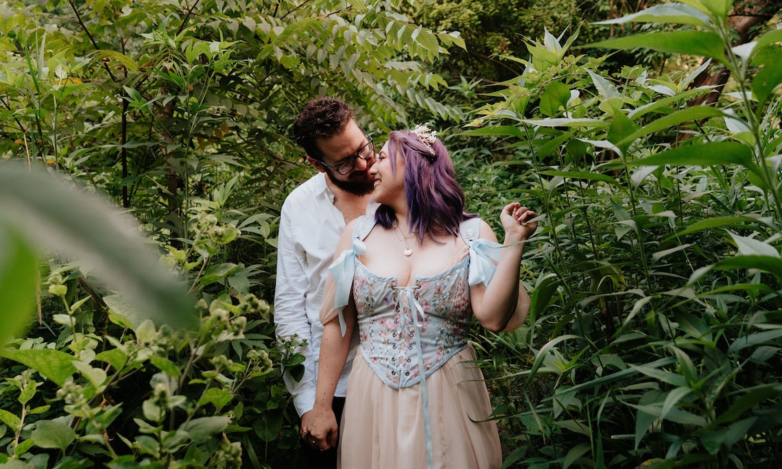 Renaissance Corset-ren Faire 18th Century Stays in Light Blue, Floral ...