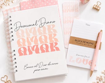 Printable devotional journal - Faith journal - Printable digital file - Christian PDF - Devotional planner with verses - Bible study