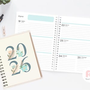 2026 Frauen Wochenplaner - digitale Datei - PDF-Agendas - Planer - 2026 Planer - druckbarer Planer