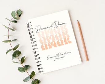 Printable devotional journal - Faith journal - Printable digital file - Christian PDF - Devotional planner with verses - Bible study